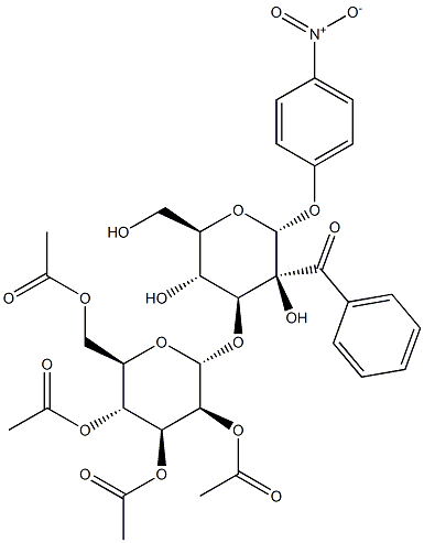 4-NITROPHENYL 2-BENZOYL-3-O-(2',3',4',6'-TETRA-O-ACETYL-ALPHA-D-MANNOPYRANOSYL)-ALPHA-D-MANNOPYRANOSIDE Structure