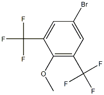 4-溴-2,6-二三氟甲基苯甲醚,,结构式