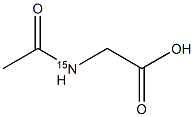 N-Acetyl-glycine-15N 结构式