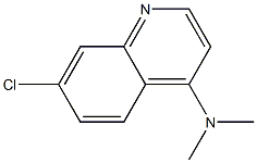 7-chloro-N,N-dimethylquinolin-4-amine 化学構造式