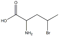 D-2-amino-4-bromopentanoic acid Structure