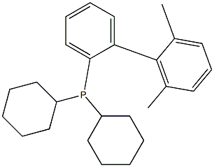 2-(Dicyclohexylphosphino)-2',6'-dimethylbiphenyl Struktur