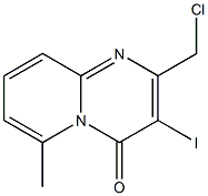 2-(chloromethyl)-3-iodo-6-methyl-4H-pyrido[1,2-a]pyrimidin-4-one Structure