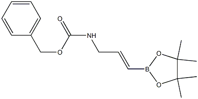 (E)-benzyl 3-(4,4,5,5-tetramethyl-1,3,2-dioxaborolan-2-yl)allylcarbamate Struktur