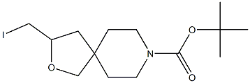 tert-butyl 3-(iodomethyl)-2-oxa-8-azaspiro[4.5]decane-8-carboxylate Structure