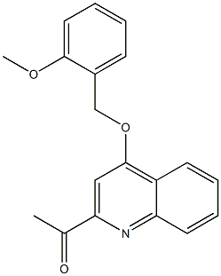 1-(4-(2-methoxybenzyloxy)quinolin-2-yl)ethanone Structure