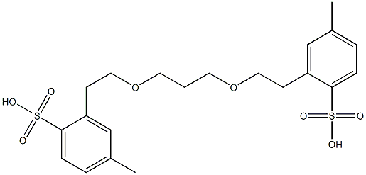 2,2'-(propane-1,3-diylbis(oxy))bis(ethane-2,1-diyl)bis(4-methylbenzenesulfonate) Struktur