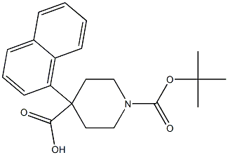 Boc-4-(naphthalen-1-yl)-piperidine-4-carboxylic acid Structure