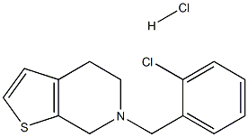 6-(2-Chloro-benzyl)-4,5,6,7-tetrahydrothieno[2,3-c]-pyridineHydrochloride Structure