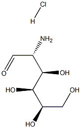D-glucosamine hydrochloride Structure