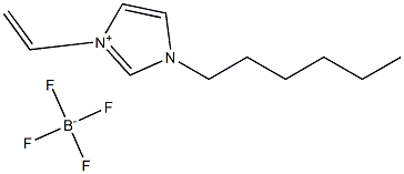 1-乙烯基-3-己基咪唑四氟硼酸盐, , 结构式
