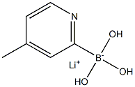 Lithium (4-methylpyridin-2-yl)trihydroxyborate Structure