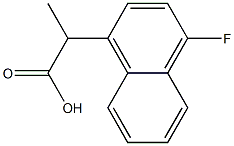 2-(4-fluoronaphthalen-1-yl)propanoic acid Structure