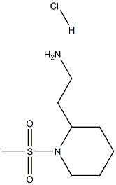 {2-[1-(Methylsulfonyl)piperidin-2-yl]ethyl}amine hydrochloride|