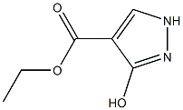 3-Hydroxy-1H-pyrazole-4-carboxylic acid ethyl ester,,结构式