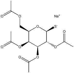 2,3,4,6-Tetra-O-acetyl-b-D-thiogalactopyranose sodium salt Structure