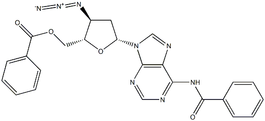 3'-Azido-N6-benzoyl-5'-O-benzoyl-2',3'-dideoxyadenosine