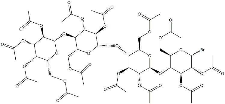 2,3,6-Tri-O-acetyl-4-O-[2,3,6-tri-O-acetyl-4-O-(2,3,6-tri-O-acetyl-4-O-(2,3,4,6-tetra-O-acetyl-b-D-galactopyranosyl)-b-D-glucopyranosyl)-b-D-glucopyranosyl]-a-D-glucopyranosyl bromide
