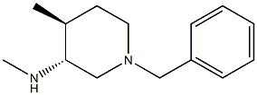 (3R,4S)-1-benzyl-N,4-diMethylpiperidin-3-aMine Structure