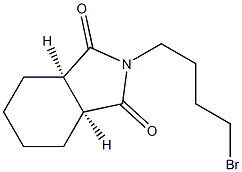 N-(4-bromobutyl)cis-cyclohexan-1,2-dicarboximide Struktur