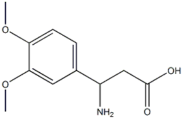(RS)-3-amino-3-(3,4-dimethoxyphenyl)propionic acid Structure