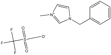 1-benzyl-3-methylimidazolium triflate Struktur