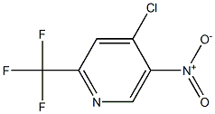 2-三氟甲基-4-氯-5-硝基吡啶 结构式