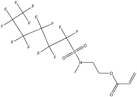 丙烯酸(N-甲基全氟己基磺酰胺基)乙酯,,结构式