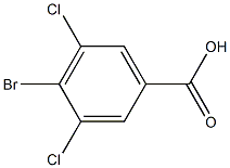 4-bromo-3,5-dichlorobenzoic acid Struktur