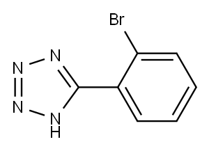 5-邻溴苯基-1H-四氮唑, , 结构式