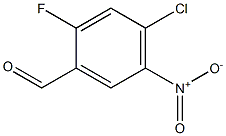 2-氟-4-氯-5-硝基苯甲醛 结构式