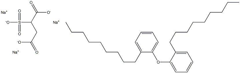 壬基酚醚磺基琥珀酸单酯二钠盐 结构式