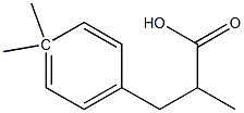 3-[1,1-dimethylphenyl-4-]-2-methyl-propionic acid Struktur