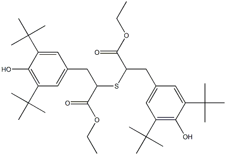 2,2'-thiobis[3-(3,5-di-tert-butyl-4-hydroxyphenyl)propionic acid ethyl ester] Struktur