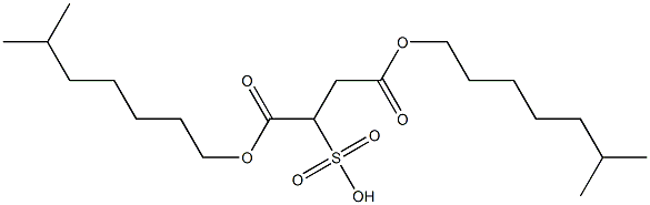 Diisooctyl sulfosuccinate Structure