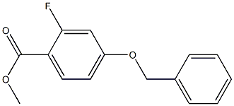 2-氟-4-苄氧基苯甲酸甲酯, , 结构式
