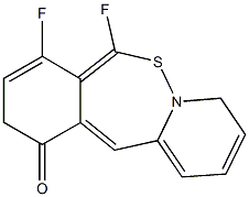 7,8-二氟二苯并[B,E]硫杂卓-11(6H)-酮 结构式