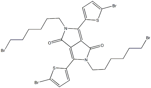 2,5-Bis-(6-bromo-hexyl)-3,6-bis-(5-bromo-thiophen-2-yl)-2,5-dihydro-pyrrolo[3,4-c]pyrrole-1,4-dione