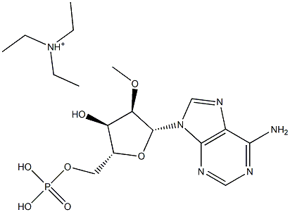 2'-O-Methyladenosine 5'-monophosphate triethyl ammonium Structure