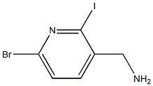 (6-Bromo-2-iodo-pyridin-3-yl)-methyl-amine Structure