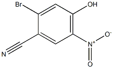 2-Bromo-4-hydroxy-5-nitro-benzonitrile Struktur