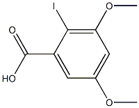 2-Iodo-3,5-dimethoxy-benzoic acid Struktur