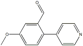 2-(4-吡啶基)-5-甲氧基苯甲醛 结构式