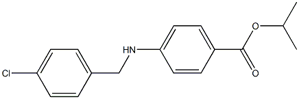 PROPAN-2-YL 4-{[(4-CHLOROPHENYL)METHYL]AMINO}BENZOATE Struktur