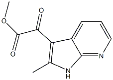 methyl 2-(2-methyl-1H-pyrrolo[2,3-b]pyridin-3-yl)-2-oxoacetate, 2375192-95-1, 结构式
