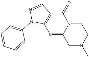 8-methyl-1-phenyl-6,7,8,9-tetrahydropyrazino[1,2-a]pyrazolo[3,4-d]pyrimidin-4(1H)-one