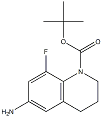tert-butyl 6-amino-8-fluoro-3,4-dihydroquinoline-1(2H)-carboxylate Struktur