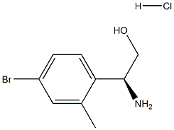 (2S)-2-AMINO-2-(4-BROMO-2-METHYLPHENYL)ETHAN-1-OL HYDROCHLORIDE Structure