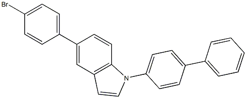 1-(Biphenyl-4-yl)-5-(4-bromo-phenyl)-1H-indole Structure