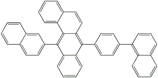 7-(4-(naphthalen-1-yl)phenyl)-12-(naphthalen-2-yl)tetraphene Structure